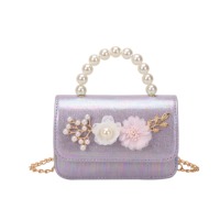 Sacs pour enfants pas chers, sac à main princesse tendance avec perles, sac à bandoulière mignon pour petite fille, vente en gros mixte