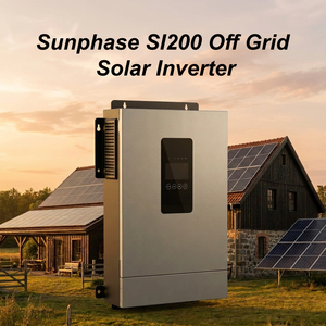Système solaire hybride à onde sinusoïdale pure Sunphase Factory Direct 1,2 kW-12 kW avec batterie au plomb-acide/lithium 24 V, sortie simple SI200-24-3. - Product Image 1