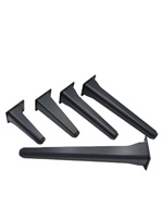 Pieds de meubles modernes en alliage d'aluminium chromé pour table à manger, canapé, salon, bureau à domicile