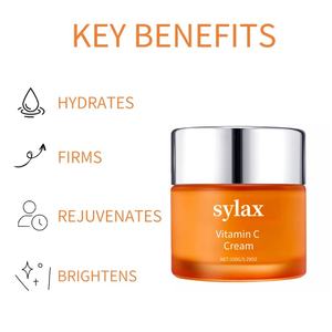 Crème à <span class=keywords><strong>la</strong></span> vitamine C ultra-hydratante, rajeunit <span class=keywords><strong>la</strong></span> <span class=keywords><strong>peau</strong></span>, booste <span class=keywords><strong>la</strong></span> fermeté, éclaircit le teint, tous types de <span class=keywords><strong>peau</strong></span>, 150 g, Sylax - Product Image 6