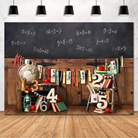 Latar Belakang Foto Kembali ke Sekolah Rak Buku Kelas Vintage Huruf ABC Latar Belakang Fotografi Dekorasi Spanduk Pesta Dapat Disesuaikan
