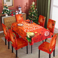 Nappe de Noël personnalisée imprimée en microfibre de polyester pour la décoration de fête à la maison