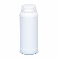 Bouteille en plastique ronde à large ouverture de 1000 ml en HDPE de 63 mm, pot de stockage pour comprimés, capsules et poudres