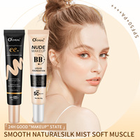 Fond de teint liquide personnalisable avec logo, longue tenue, hydratant et anti-âge ; Fond de teint liquide au fini naturel, crème BB CC