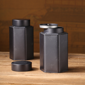 Quảng trường và xi lanh tinplate kim loại lon tổ chức cho thực phẩm trà Cookie bao bì tin <span class=keywords><strong>container</strong></span> Jar Canister - Product Image 4