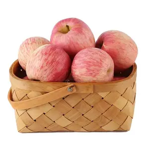 ผลไม้แอปเปิ้ลสดฟูจิสีแดงธรรมชาติผลิตจากจีน
