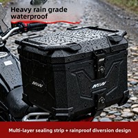 Boîte de rangement arrière en alliage d'aluminium à démontage rapide pour moto MJW45L55L65L Big Devil 45L/55L/65L