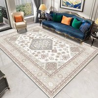 Large 3D Printed Beige Floor Carpet Rugs Living Room Large Carpets and Rugs