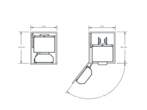 Custom Option Modern Kitchen Super Pantry Unit 450mm 300mm Pull Height Larder Chrome <b>Soft</b> Closing Slide Multi-Function BN <b>Wire</b> B - Product Image 6