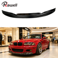 Lèvre avant en fibre de carbone style E46 M3 CSL pour BMW M3 E46 1998-2006, diffuseur de pare-chocs avant, spoiler, accessoires extérieurs de voiture