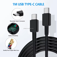 Cables de carga rápida tipo C a tipo C 3A PD de 3 pies Cables DE DATOS DE cargador con cable para teléfono móvil