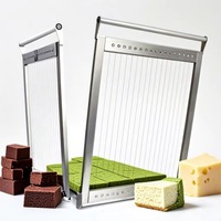 Coupe-chocolat manuel à double bras multifonctionnel pour la découpe en cubes de fromage et de cheesecake