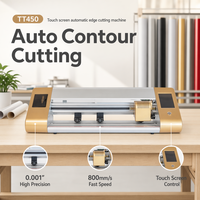 Plotter de Corte de Vinilo Industrial TT450 de 17.7 Pulgadas, Pantalla Táctil con Contorno Automático, Máquina de Corte de Papel de Alta Precisión, Impresión por Sublimación