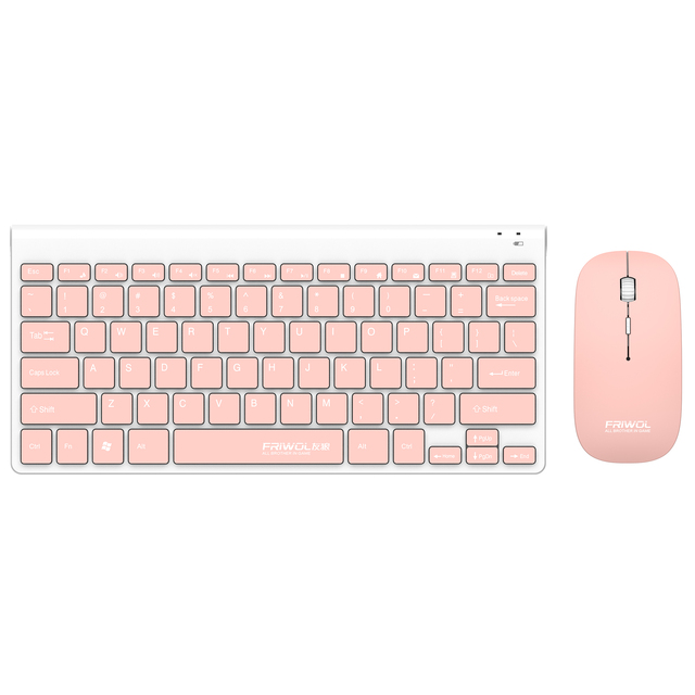 Ultra Slim Full Size 2.4G Mini Wireless Ergonomic Waterproof Keyboard Mouse Combo for Laptop/PC Office & Home Use in Stock