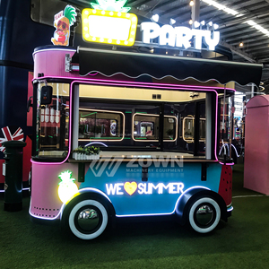 Chariot à glaces mobile au design créatif, chariot de restauration mobile de haute qualité, chariot à sandwichs, tacos, café - Product Image 5