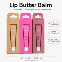 Bálsamo Labial Humectante Personalizado con Cera de Abeja, Certificado ISO22716, Etiqueta Privada, Tubo Exprimible de 15g, Paquete de 3 Bálsamos Labiales, Venta al Por Mayor, Regalo