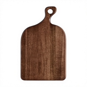 Planche à découper en acacia véritable avec poignée, fixation murale, résistante à l'eau, qualité supérieure, accessoire de cuisine pour la maison - Product Image 1