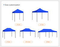 Tentes d'exposition portables personnalisables en usine 10x20 pieds pour publicité extérieure et salons professionnels, avec toile Oxford pour événements