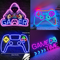 Lampe néon personnalisée pour console de jeu Game Boy, lampe néon artisanale à diodes électroluminescentes gravées, veilleuse pour soirée jeux