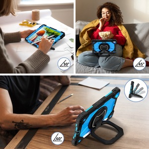 360 supporto rotante con tracolla tutto compreso <span class=keywords><strong>custodia</strong></span> protettiva in silicone per <span class=keywords><strong>Apple</strong></span> <span class=keywords><strong>iPad</strong></span> 6 Air 2 <span class=keywords><strong>Pro</strong></span> 9.7 - Product Image 6