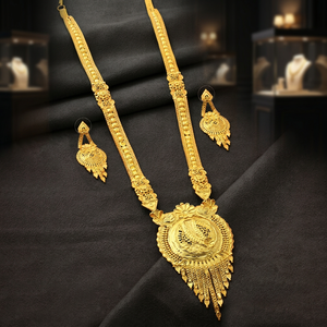 Wholesale 14K 18K 24K Micro Gold Plated Fashion Jewelry Set, Brass Micro Forming <b>Long</b> <b>Necklaces</b>, Traditional Design Jewelry Set. - Product Image 2