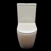 Toilettes sanitaires en céramique deux pièces de style européen moderne à double chasse pour villas modernes Produit certifié