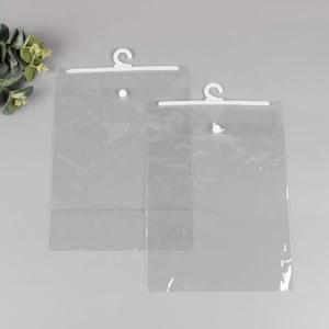 Bolsas con Cierre de Cremallera Reciclables de PE con Diseño Transparente y Ganchos de Botón para Uso Comercial y de Compras Multiusos - Product Image 5