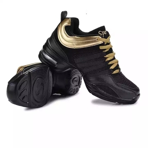 Commercio all'ingrosso Itec New Style Lady Woman Modern Dance Sneaker scarpa Jazz scarpe da ballo per ragazze femminili Sneaker da ballo in oro bianco nero - Product Image 6