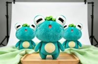 Jouet en peluche grenouille personnalisé, mignon et doux, cadeau idéal pour les événements festifs, fabrication sur mesure