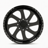 SL 22X10 26X10 20X12 26X14 Velg Truk Tempa Custom Deep Lip Polished dengan 6X139.7 8X165.1 8X180 untuk Chevy Silverado 1500