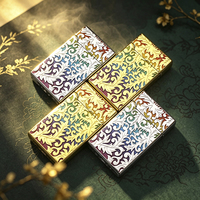 Briquet à gaz butane FJ985, coloré, motif Fleur de la Fortune, sonore, en métal, à flamme ouverte, coupe-vent, cadeau d'affaires