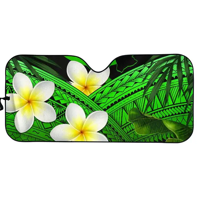 Diseño personalizado, flor de hibisco tortugas impreso sol prevención frente Auto sombra de parabrisas de coche escudo sombrilla cubierta