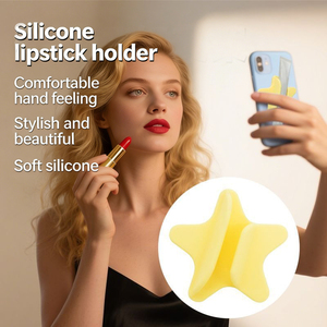 Elegante Supporto Portatile per Telefono <span class=keywords><strong>a</strong></span> Forma di Lucidalabbra con Adesivo Posteriore, Porta Rossetto/Balsamo Labbra in Silicone <span class=keywords><strong>a</strong></span> Stella, Modello Moni SNE-122302 - Product Image 6
