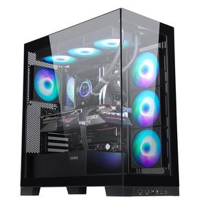 <span class=keywords><strong>SA</strong></span> MA Da JingJie Glass Gaming PC Case 270 Transmisión lateral Interfaz de E/S extraíble Fácil desmontaje ATX MATX ITX Fan Audio - Product Image 1
