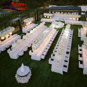 Guirnalda de Flores Artificiales Colgantes JY F-B0455, Tallos Largos, Flores de Vid Blancas Realistas de Tela de Seda Ecológica para Bodas - Product Image 5