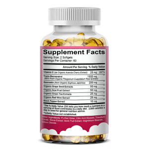 Cápsulas de Resveratrol 1500mg - Extracto de Raíz de Alta Potencia para el Bienestar de Adultos, Fórmula Natural, 60 Unidades - Product Image 5