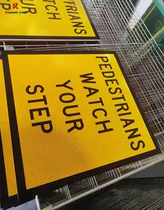 Disesuaikan bingkai standar Australia reflektif peringatan keselamatan tanda lalu lintas jalan