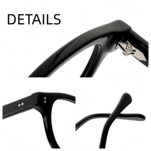 Monturas de Gafas Ópticas de Acetato con Lentes Anti-Luz Azul para Hombre, Gafas de Moda con Bloqueo de Luz Azul, Venta al Por Mayor OEM de Alta Gama - Product Image 3