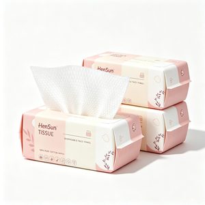 Toallitas Faciales Desechables HenSun 100% Algodón Puro No Tejido, Toallitas Desmaquillantes para Adultos, Suaves y Secas para el Cuidado de la Piel - Product Image 3