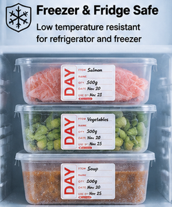 49x74mm Removable Food Storage Labels Waterproof Oilproof Freezer Safe <b>Kitchen</b> Food Rotation Day <b>Sticker</b> - Product Image 5