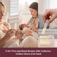 Kit Essentiel Post-partum NZMAN 64 pièces, Kit d'Allaitement, Coussinets d'Allaitement, Coussinets Chauds et Froids pour les Seins, Crème pour les Mamelons, Sacs de Collecte de Lait