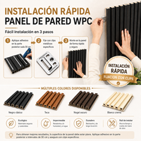 Panneau mural rainuré en WPC résistant aux UV et ignifuge, revêtement extérieur imperméable en co-extrusion, lambris mural pour hôtel, plafond TV