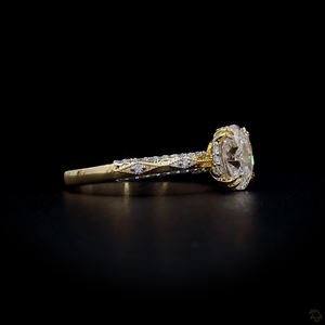 Anillo de Oro Premium con Diamante Ovalado Cultivado en Laboratorio, Clásico Solitario, Joyería Fina, Regalo para Mujer - Product Image 3
