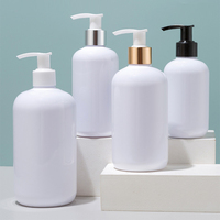 Ensemble de flacons cosmétiques en plastique PET personnalisés de luxe vides de 200 ml, 250 ml, 350 ml, 500 ml pour toner, lotion, sérum, crème pour le visage