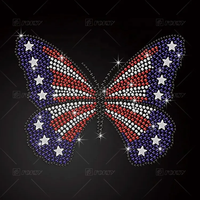 Conception de transfert de chaleur de Logo de strass personnalisé Hotfix modèle de transfert de strass