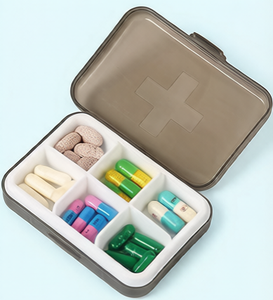 Boîte à pilules portable de poche, étanche à l'humidité, petite boîte à médicaments, rangement compact pour pilules pour la maison, le bureau, les voyages et le quotidien - Product Image 6
