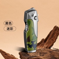 Torche de soudage au butane à main, briquet à jet de gaz rechargeable, flamme réglable pour l'extérieur et la cuisine