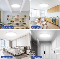 Plafonnier rond à montage en surface pour salon, étanche pour chambre à coucher, lampes LED/éclairage LED/plafonnier LED