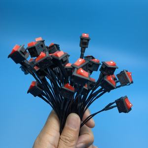 XINYING ZR0051-01-2 Kabel Elektronik KCD11 Saklar Rocker 2 Pin 3A 250V Tembaga Berlapis Timah Isolasi PVC Konektor JST SM - Product Image 2