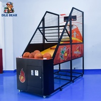 Machine de jeu d'arcade de basket-ball avec capteurs haute sensibilité et résistance aux chocs pour les carnavals, les foires et les zones de jeux communautaires